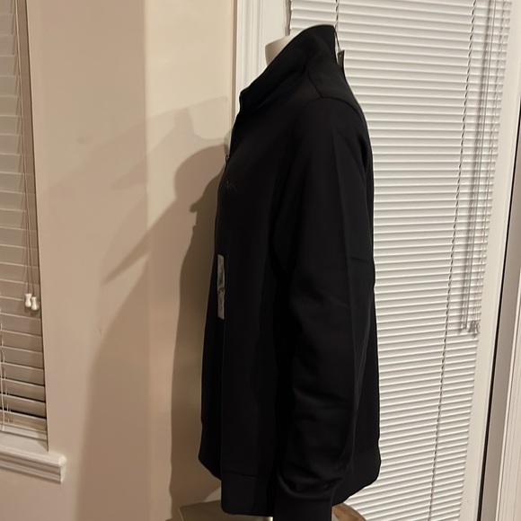 Michael Kors 1/4 Zip Long Sleeve Logo Pullover - XL in Black OR White - Picture 10 of 13